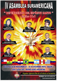 Afiche de la 4ta. Asamblea Sur Americana
