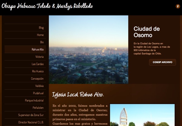 Pagina Web del Obispo Habacuc Toledo