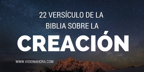 22 versos biblia creacion