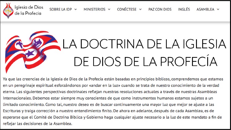Doctrina de la Iglesia de Dios de la Profecía – Vision Ahora