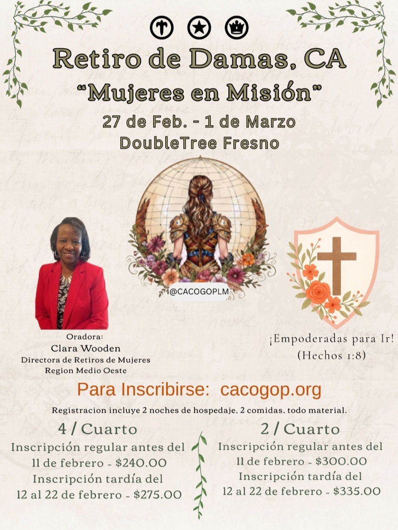 Retiro de Damas 2026 California