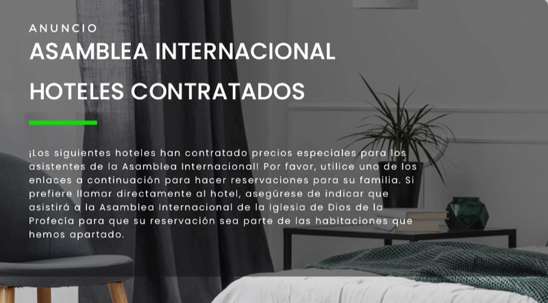 Hoteles Para la Asamblea 2026