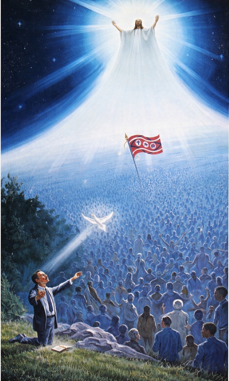 Famosa Pintura de AJ Tomlinson Y La Revelación de la Iglesia