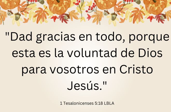 Accion gracias 2024 biblia