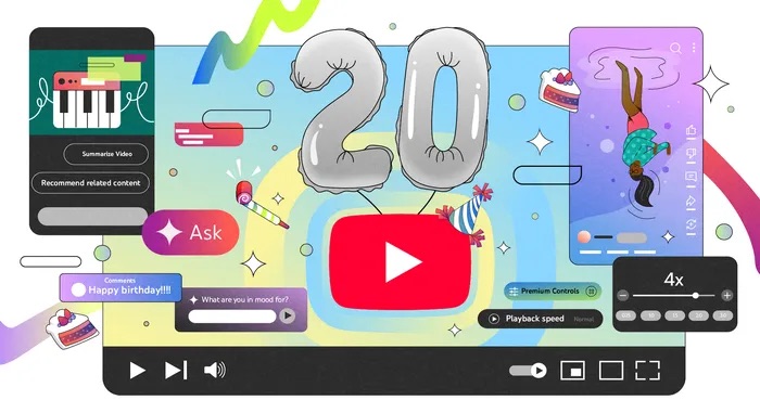 YouTube Cumple 20 Años