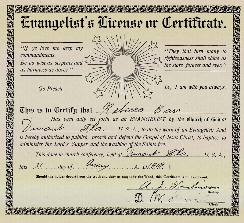 Rebecca Barr license med